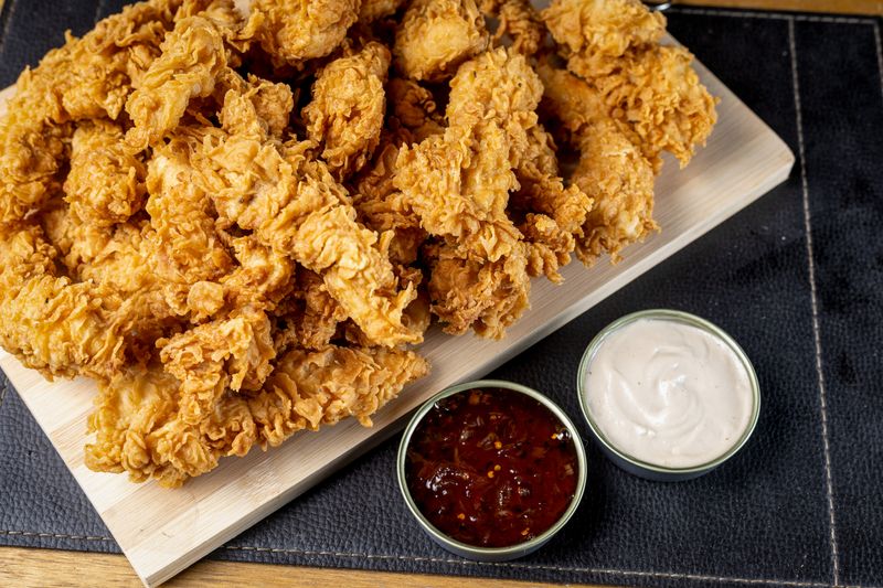 Spicy starbird chicken with red sauce